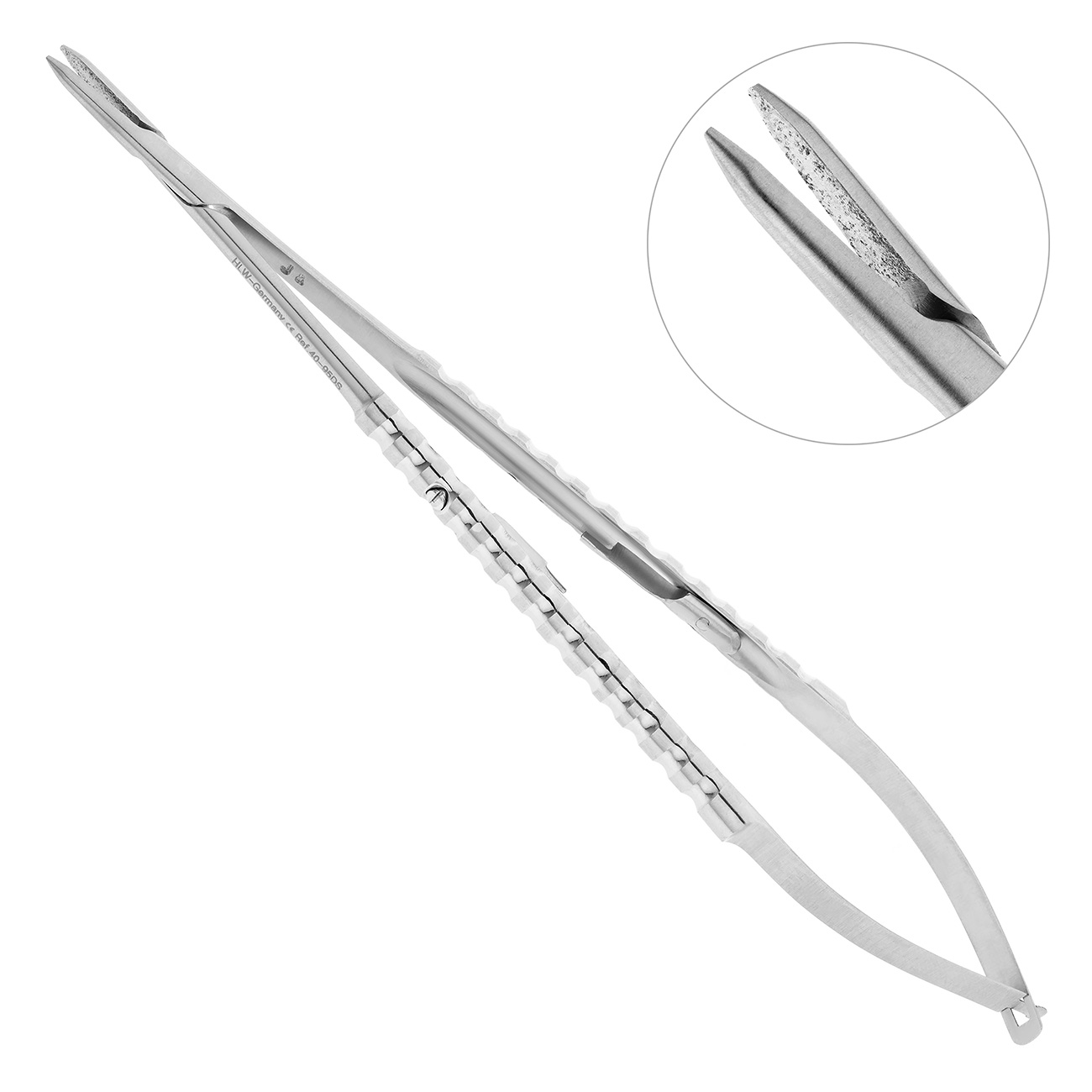 Иглодержатель хирургический прямой Micro-Nadelhalter , 18 см, 40-95DS*