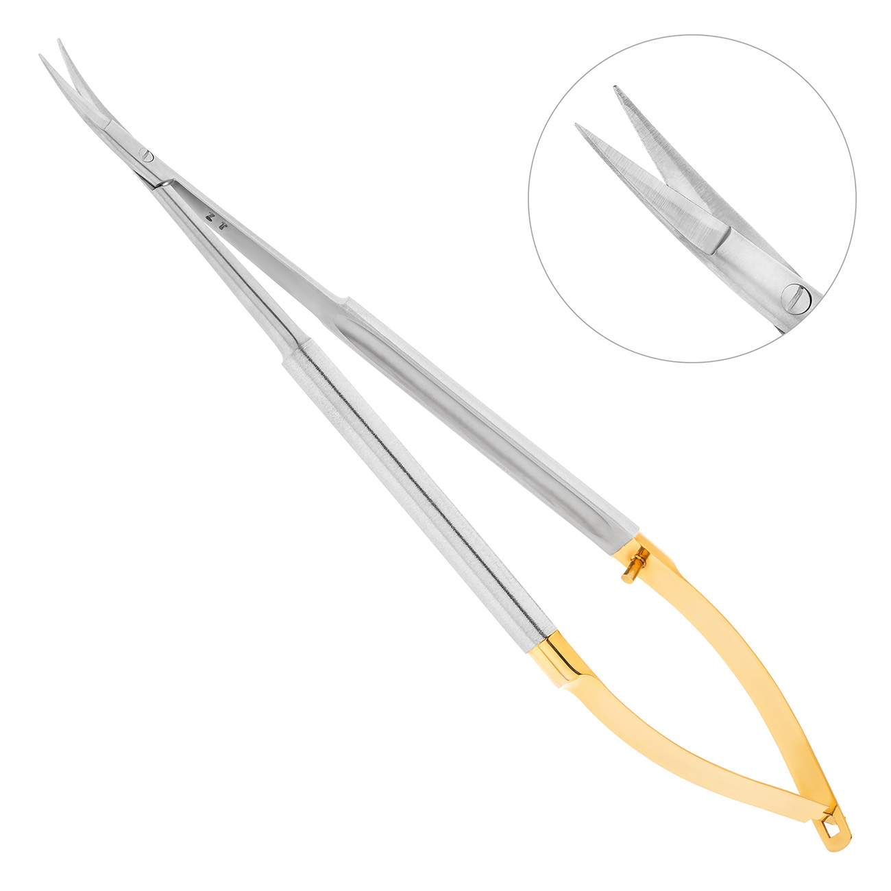 Ножницы хирургические изогнутые Micro Schere TC, 17 см, 40-48B*
