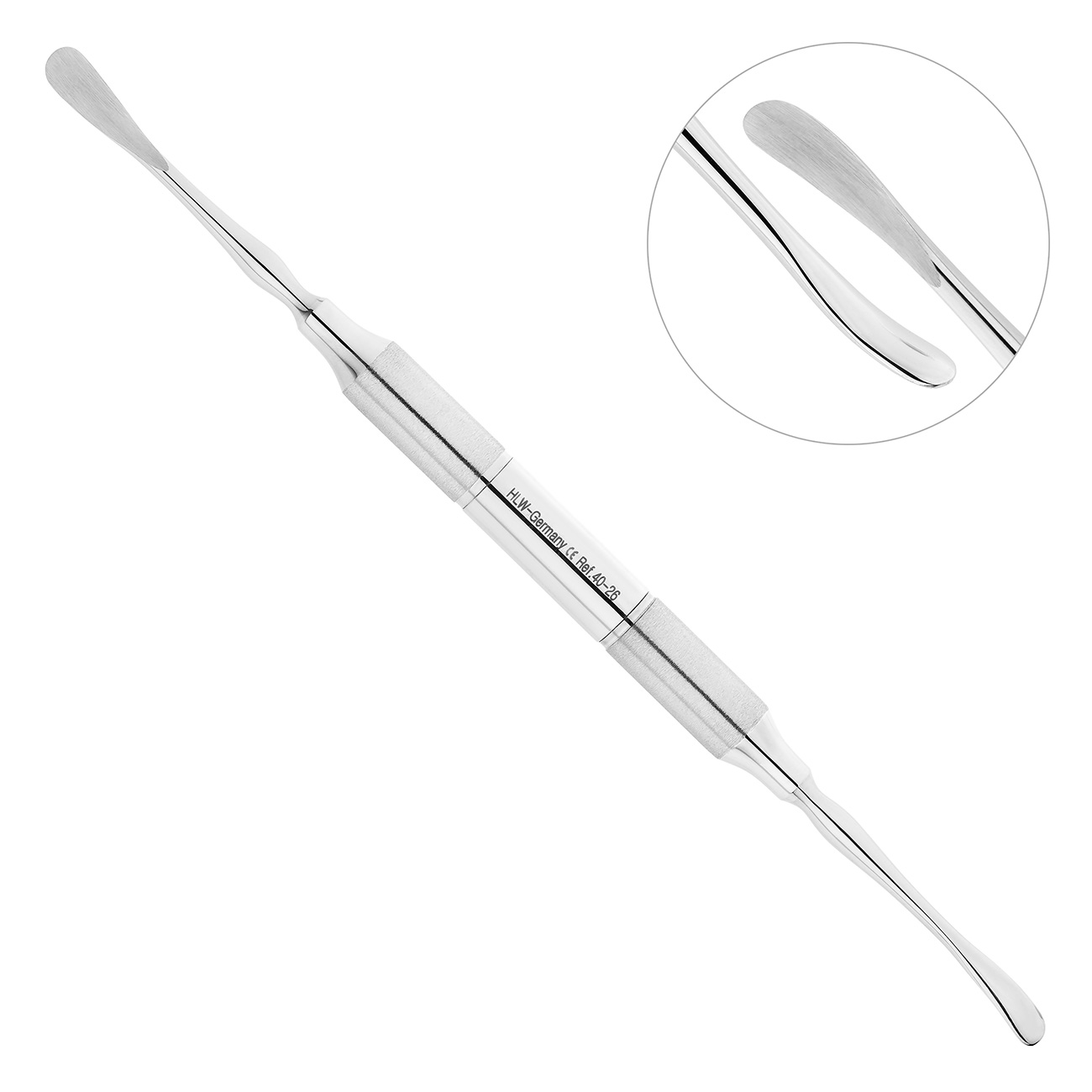 Распатор Freer, ручка DELUXE, диаметр 10 мм, острый/тупой, 5,0-6,0 мм, 40-26*