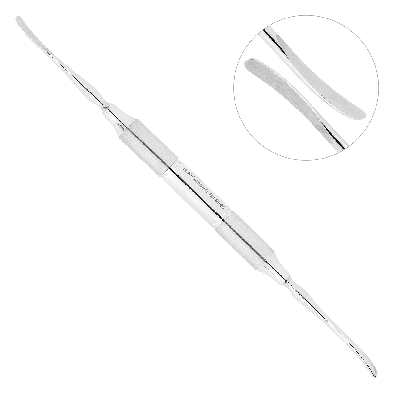 Распатор Molt, ручка DELUXE, диаметр 10 мм, 3,0-4,0 мм, 40-25*
