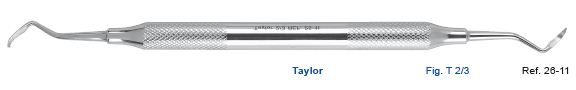 Скейлер парадонтологический Taylor, форма 2/3, ручка ? 8 мм, 26-11*