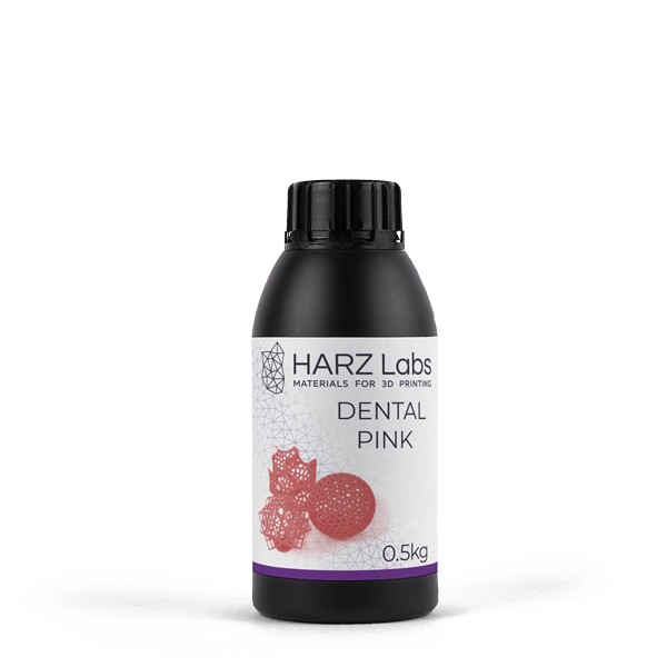 Фотополимер HARZ Labs Dental Pink (0,5 кг)