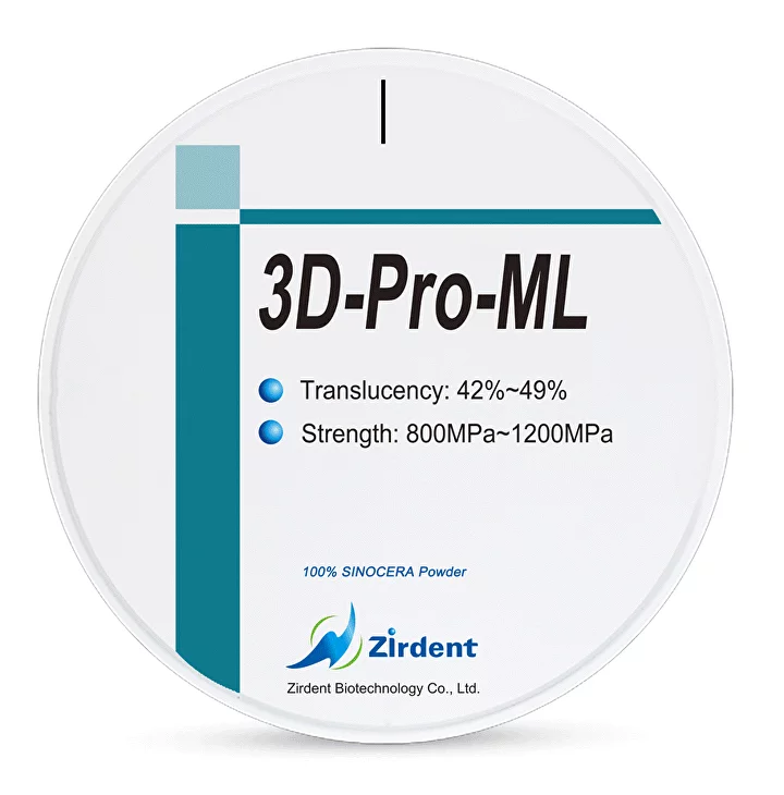 Диск циркониевый Zirdent 3Dpro ML	